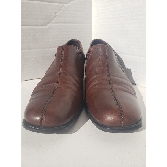 Munro "Revere" Chocolate Brown Leather Slip-On Pump #M281421 Women's 11 Narrow - Picture 6 of 16